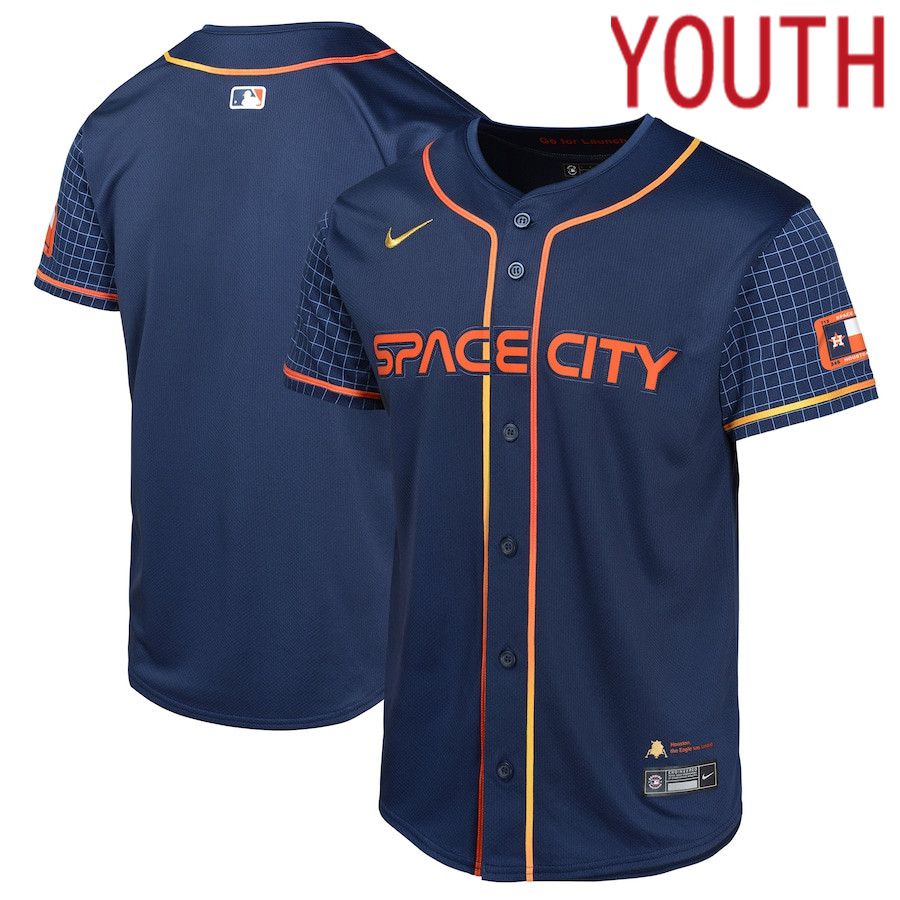 Youth Houston Astros Nike Navy City Connect Limited MLB Jersey